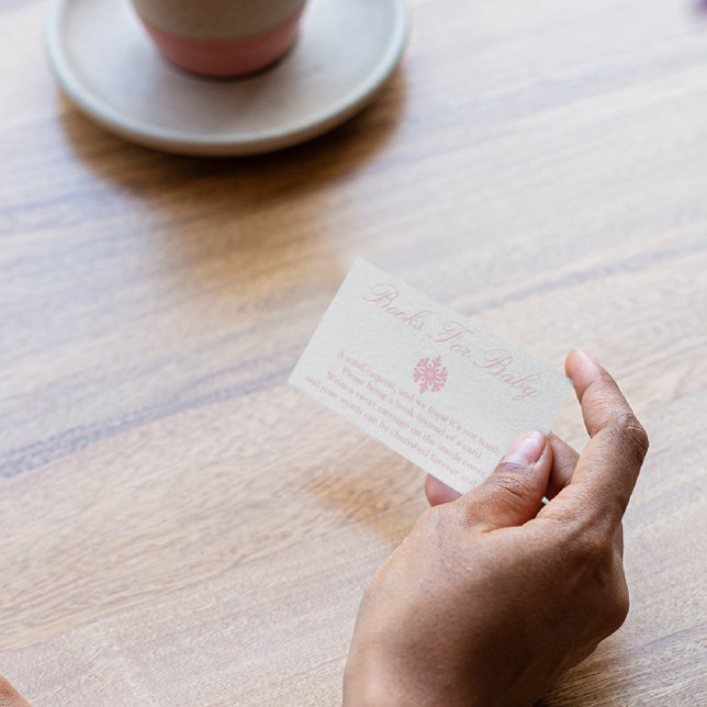 Winter Snowflake Baby Shower Books For Baby Card (Creator Uploaded)