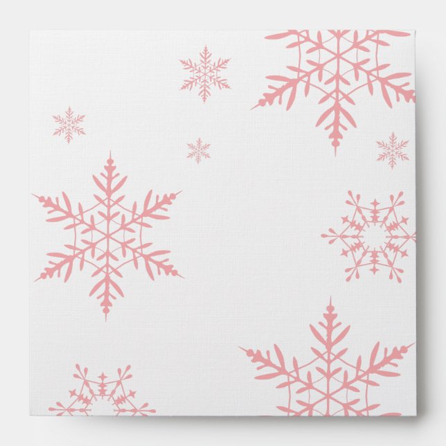 Winter Snowflake Baby Shower Envelope (Front)