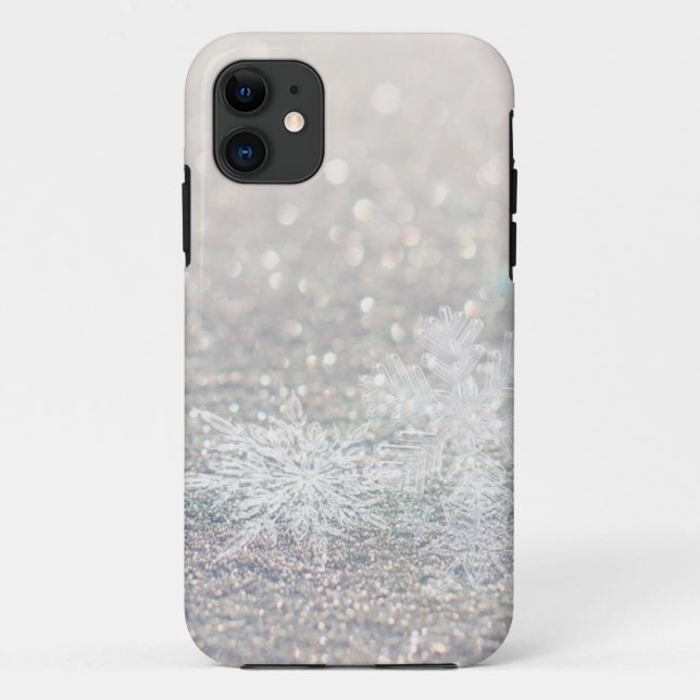 Winter Snowflake Bokeh Bling Case-Mate iPhone Case (Back)