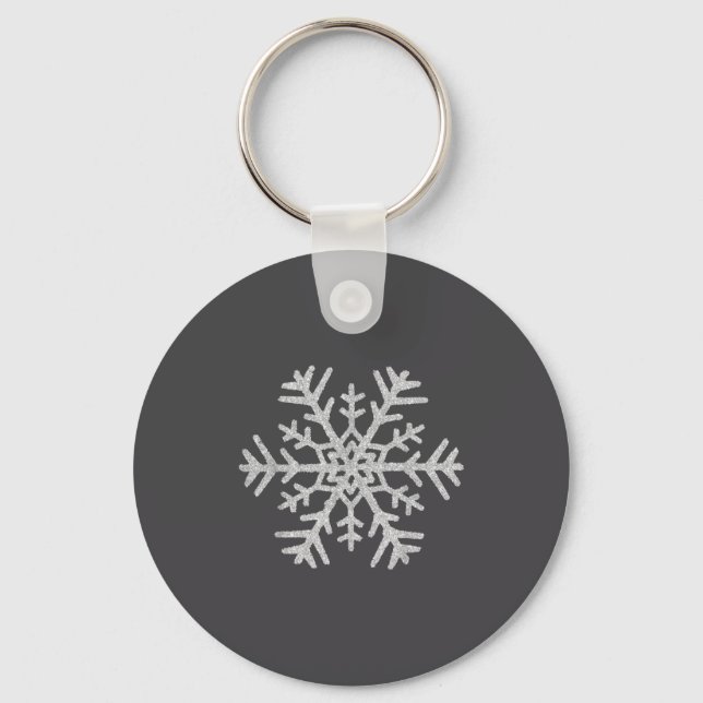 Winter Snowflake Christmas Xmas Costumes Men Women Key Ring (Front)