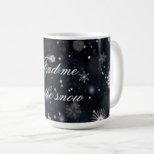 Winter snowflake coffee mug
