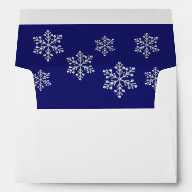 Winter Snowflake Envelope (Back (Bottom))