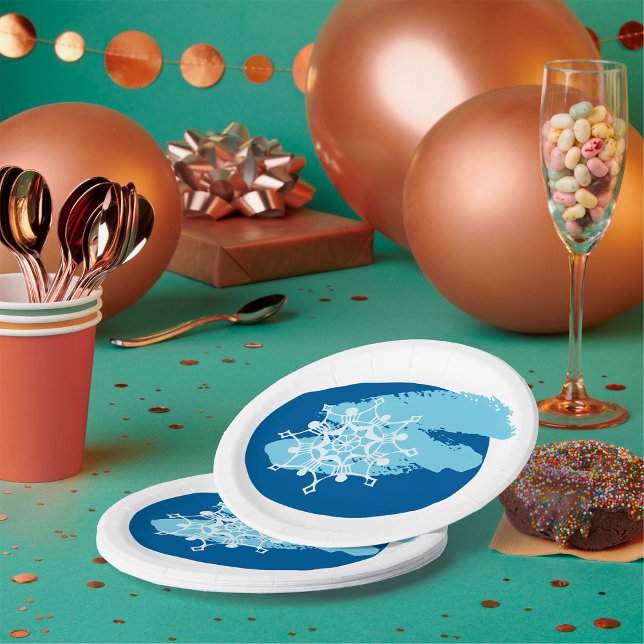 Winter Snowflake Paper Plate (Creator Uploaded)