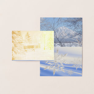 Winter Snowflake Personalise Destiny Destiny'S Foil Card