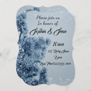 Winter Snowflake Personalise Destiny Destiny'S Invitation