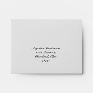 Winter Snowflake RSVP and Thank You Envelope