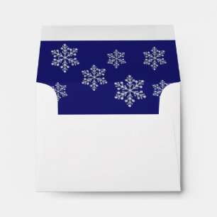 Winter Snowflake RSVP Envelope