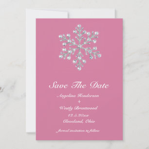 Winter Snowflake Save the Date