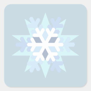 Winter Snowflake Square Sticker