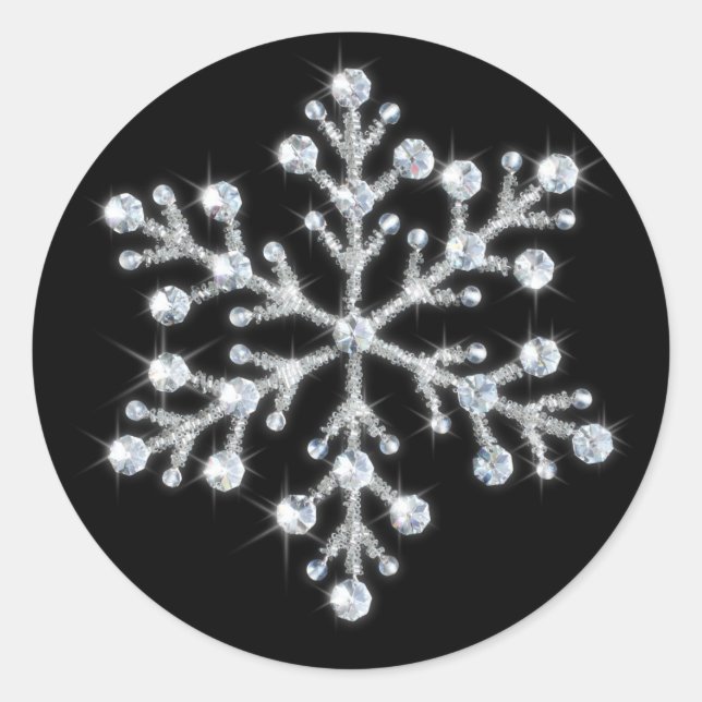 Winter Snowflake Sticker (Front)