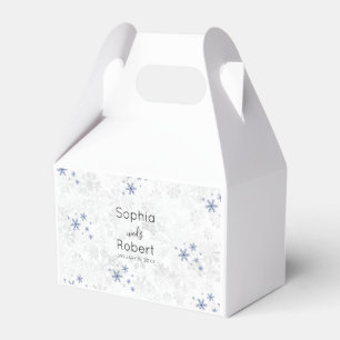 Winter Snowflake Wedding Favour Box