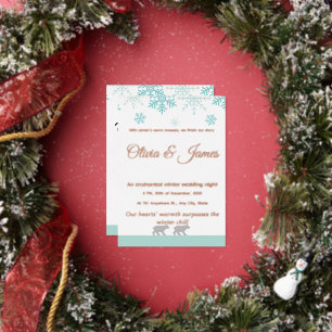 Winter Snowflake Wedding Invitation​
