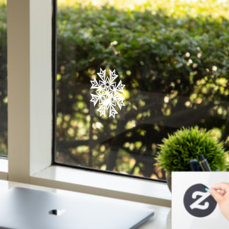 winter snowflake window cling