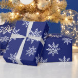Winter Snowflakes blue and white Wrapping Paper<br><div class="desc">Get ready for the winter holidays with this blue and white snowflakes design!</div>