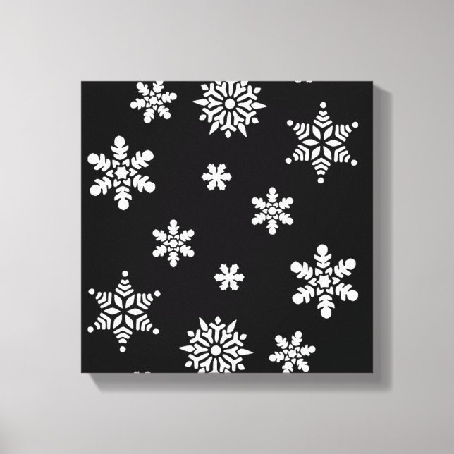 WINTER SNOWFLAKES CANVAS PRINT (Front)