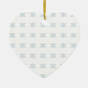 Winter Snowflakes Ceramic Ornament
