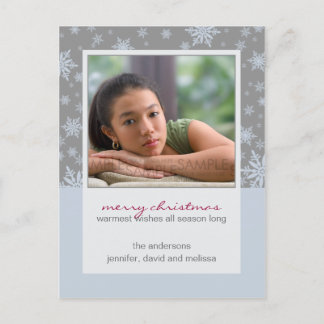 Winter Snowflakes :: Christmas Photo Postcard