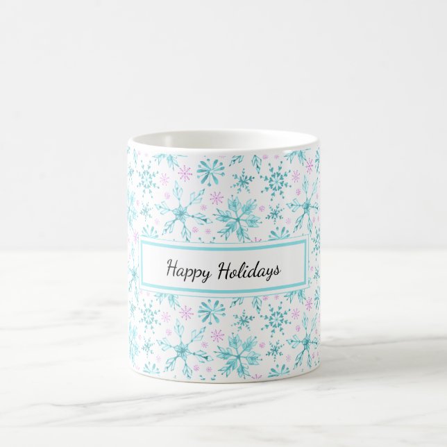 Winter Snowflakes Coffee Mug (Center)