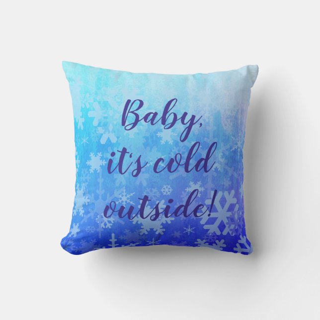 Winter Snowflakes Cushion (Front)