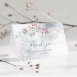 Winter snowflakes dusty blue Bridal thank you Card<br><div class="desc">Winter snowflakes dusty blue Bridal Showerthank you Card 
Matching items available.</div>