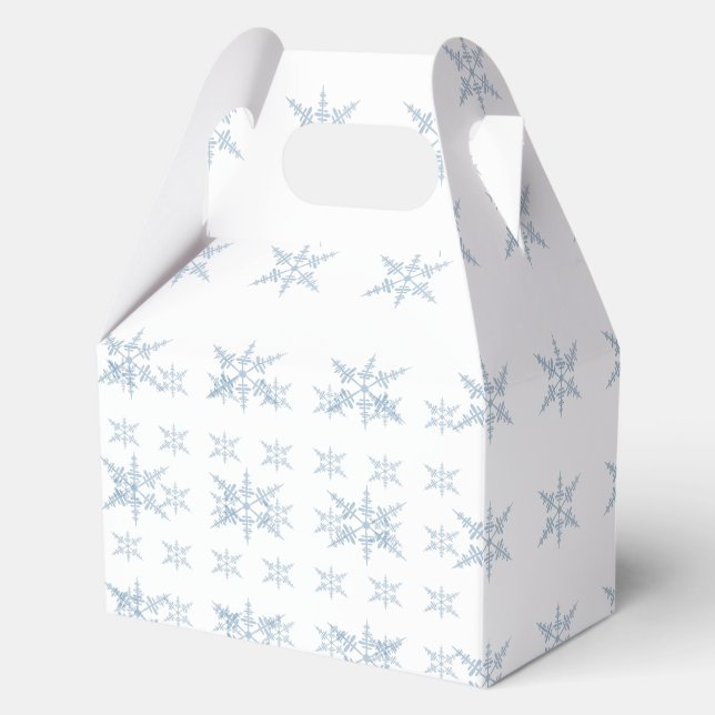 Winter Snowflakes  Favour Box (Front)