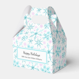 Winter Snowflakes Favour Box
