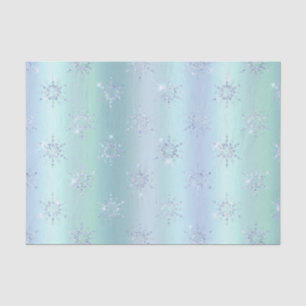 Winter Snowflakes Gradient Illustration Tissue Paper