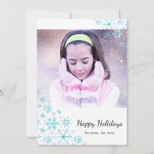 Winter Snowflakes Holiday Card