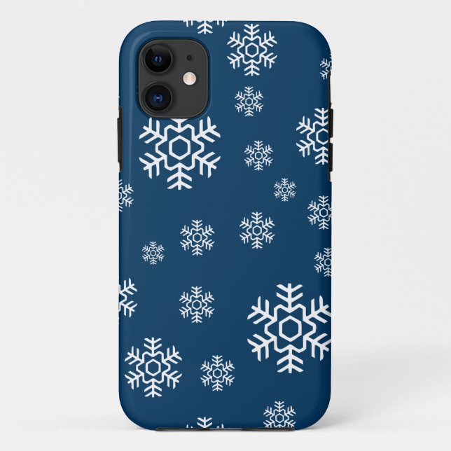 Winter Snowflakes Holiday Case-Mate iPhone Case (Back)