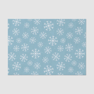 Winter Snowflakes   Icy Sky Blue Holiday Tissue Paper