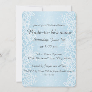 Winter Snowflakes Invitation
