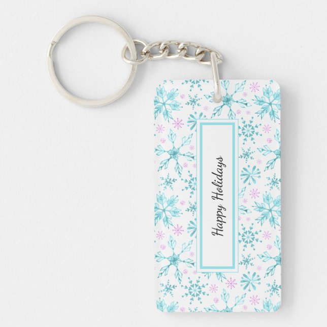 Winter Snowflakes Key Ring (Front)