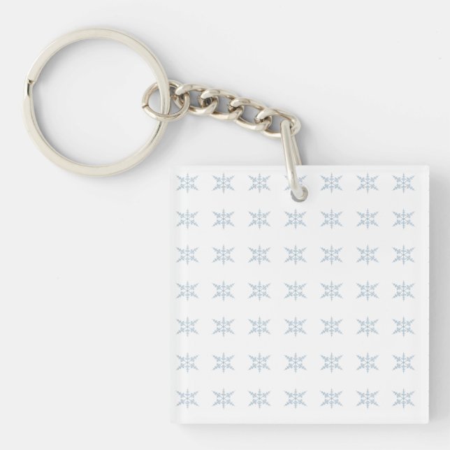Winter Snowflakes  Key Ring (Front)