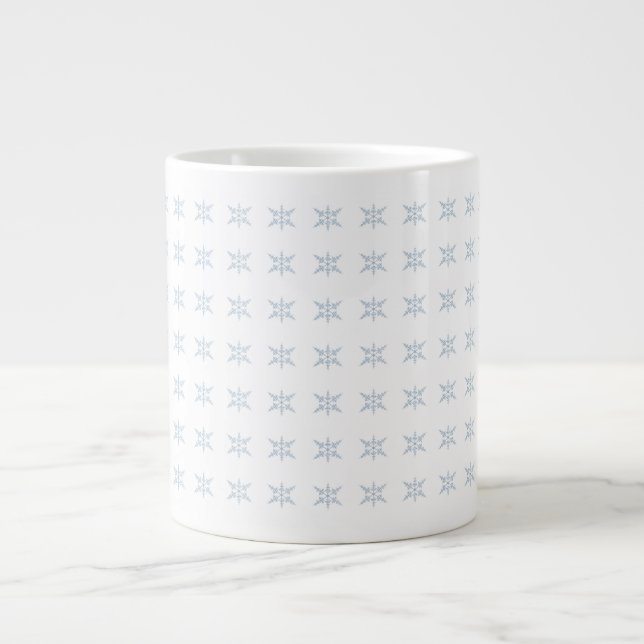 Winter Snowflakes Large Coffee Mug (Front)