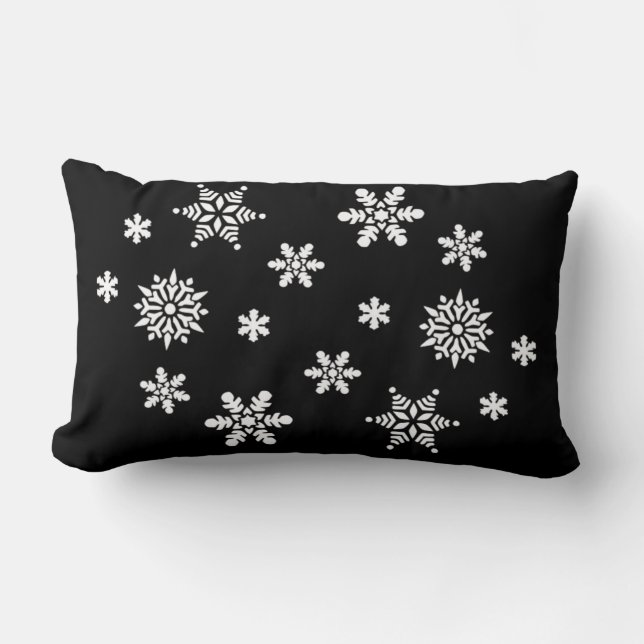 WINTER SNOWFLAKES LUMBAR CUSHION (Front)