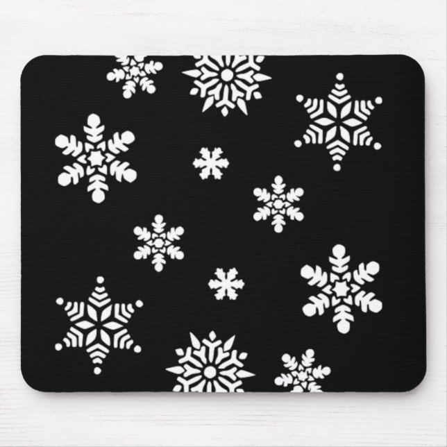 WINTER SNOWFLAKES MOUSE PAD (Front)