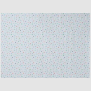 Winter Snowflakes Multicolor Retro Inspired Tissue Paper