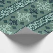 Winter Snowflakes Nordic Wrapping Paper