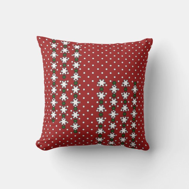 Winter Snowflakes Outdoor Cushion (Front)