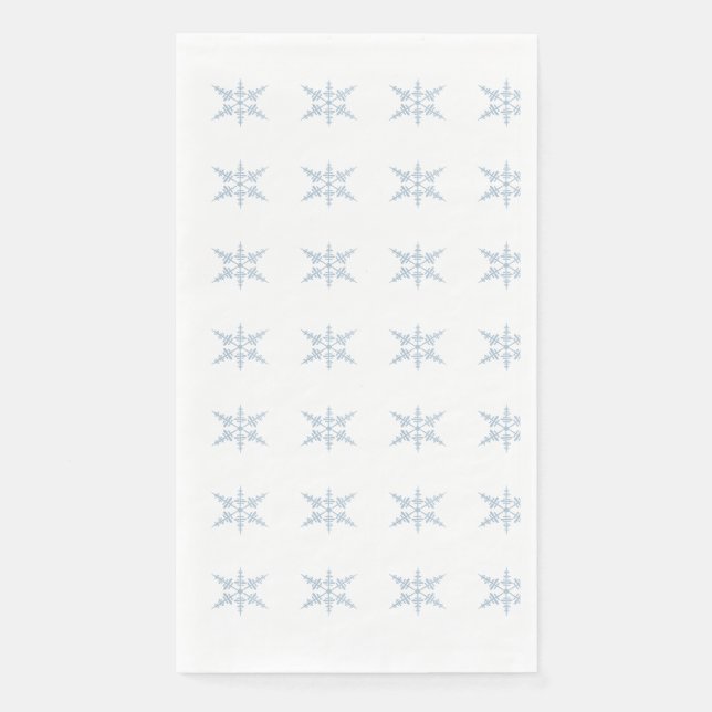 Winter Snowflakes Paper Napkin (Front)