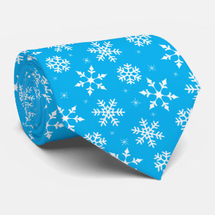 Winter Snowflakes Pattern Tie