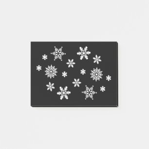 WINTER SNOWFLAKES POST-IT NOTES