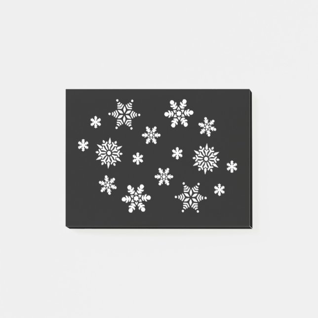 WINTER SNOWFLAKES POST-IT NOTES (Front)