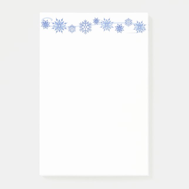 Winter Snowflakes Post-it-Notes Post-it Notes (Front)
