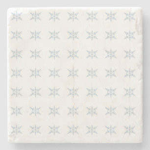 Winter Snowflakes Stone Coaster