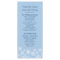 Winter Snowflakes Wedding Program Photo Keepsake