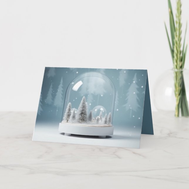 Winter Snowglobe Holiday Card (Front)