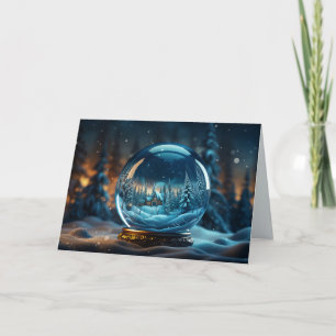 Winter Snowglobe Holiday Card