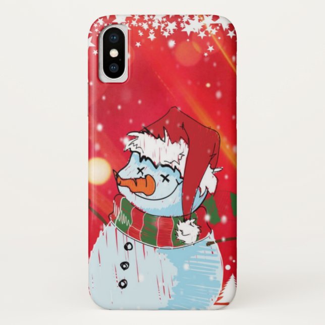 Winter Snowman Case-Mate iPhone Case (Back)