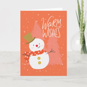 Winter Snowman Christmas Card